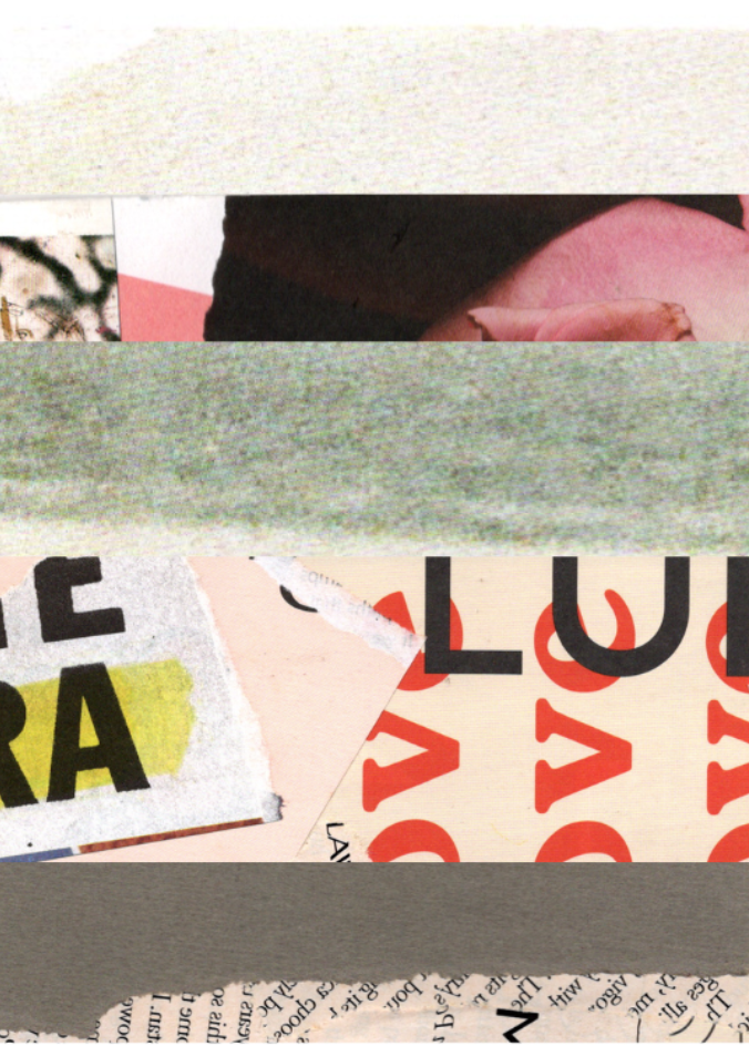 Collage of text and images on a white background