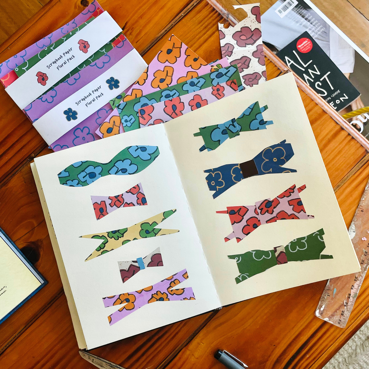 Scrapbook Paper - Floral Pack A5